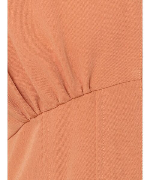 RESEXXY（リゼクシー）の「ノーカラーコルセットシャツワンピース（シャツワンピース・レディース・オレンジ/ホワイト/ブラック・FREE）」の16枚目の写真