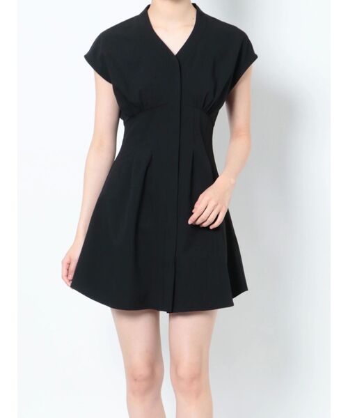 RESEXXY（リゼクシー）の「ノーカラーコルセットシャツワンピース（シャツワンピース・レディース・オレンジ/ホワイト/ブラック・FREE）」の18枚目の写真