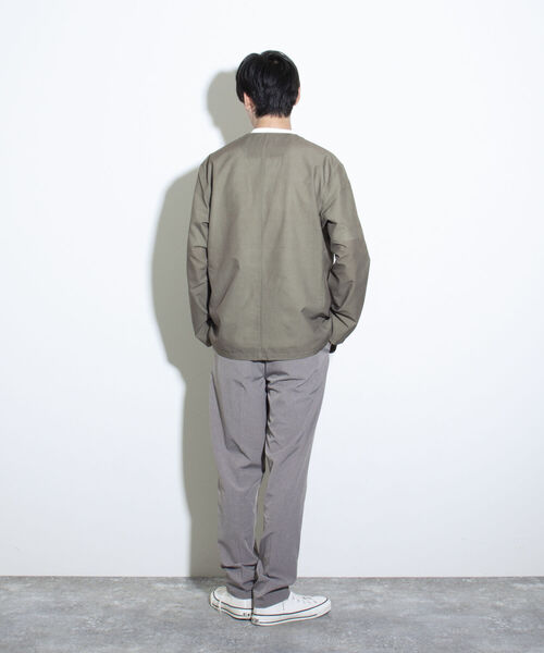 GLOSTER(グロスター)の「【GLOSTER/グロスター】AIR-RIP ノーカラージャケット(ノーカラージャケット・メンズ・ベージュ/ネイビー/グレー・M/L/S)」の11枚目の写真