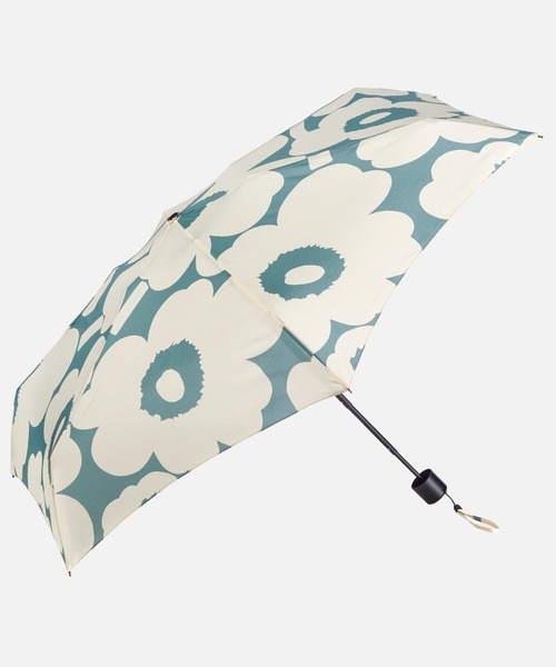 marimekko（マリメッコ）の「Unikko / Mini Manual（折りたたみ傘・レディース・ライトグリーン/ブラック・FREE）」の2枚目の写真