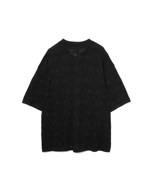 AMERICAN RAG CIE(アメリカンラグシー)の「透かし編みニットシャツ(ニット/セーター・メンズ・ブラック/ベージュ・M/L)」の9枚目の写真