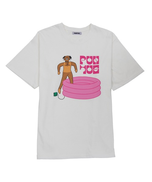 PUNYUS(プニュズ)の「POOL DOGビッグT(Tシャツ/カットソー・レディース・スミクロ/ホワイト/パープル・4/3)」の9枚目の写真