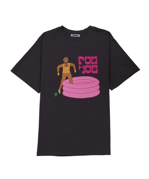 PUNYUS(プニュズ)の「POOL DOGビッグT(Tシャツ/カットソー・レディース・スミクロ/ホワイト/パープル・4/3)」の16枚目の写真