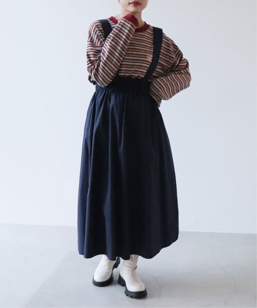 DOUBLE NAME（ダブルネーム）の「ミリタリー2WAYジャンスカ（ジャンパースカート・レディース・カーキ/ネイビー/ブラウン・FREE）」の4枚目の写真