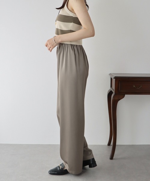 BLUEEAST(ブルーイースト)の「サテンパンツ(その他パンツ・レディース・ブラウン/ブラック/カーキ/グレー・MEDIUM)」の19枚目の写真