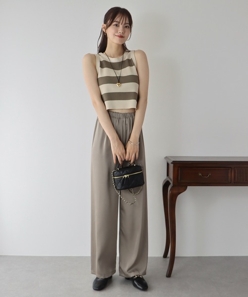 BLUEEAST(ブルーイースト)の「サテンパンツ(その他パンツ・レディース・ブラウン/ブラック/カーキ/グレー・MEDIUM)」の18枚目の写真