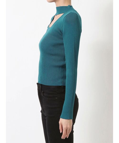 MURUA（ムルーア）の「アシメオープンニット（ニット/セーター・レディース・ベージュ/ブラック/ブルー・FREE）」の14枚目の写真