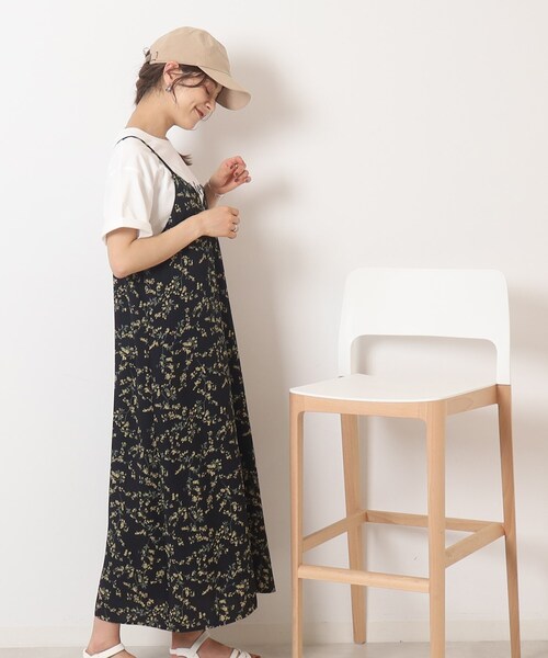 ▪️RALPH LAUREN キャミソールワンピース　花柄　未使用便　アイボリー SHOO・LA・RUE（シューラルー）の「◇丈が調節できる 大人レトロ