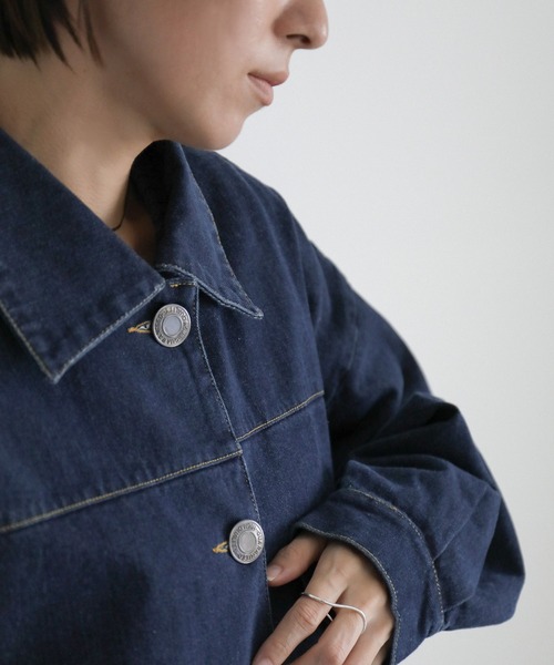 select MOCA（セレクトモカ）の「バックギャザーオーバーデニム