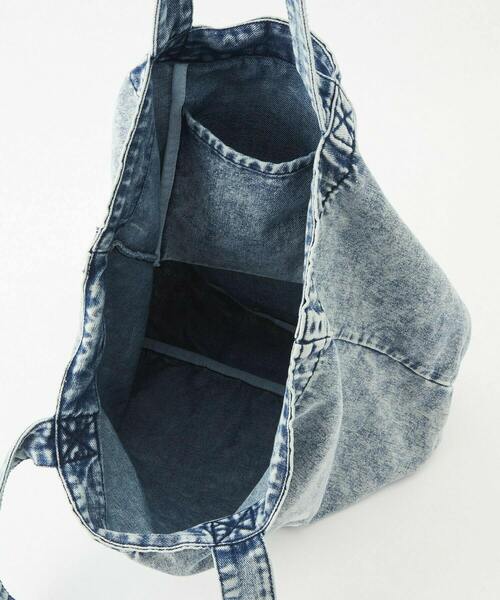 FRAPBOIS PARK（フラボアパーク）の「マークデニムBAG（トートバッグ・レディース・ダークブルー/ケミカルウォッシュ・FREE）」の18枚目の写真