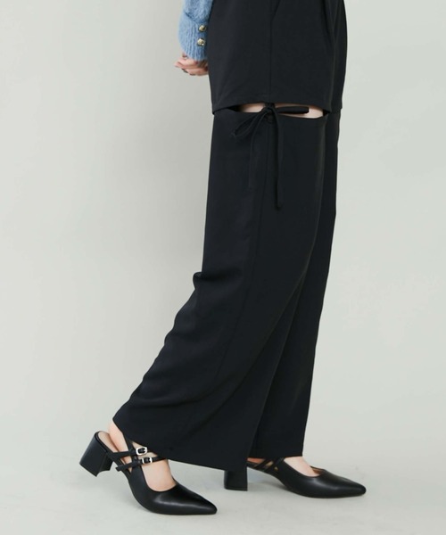 archives(アルシーヴ)の「ポインテッドストラップパンプス(パンプス・レディース・ブラック/アイボリー・MEDIUM/LARGE)」の13枚目の写真