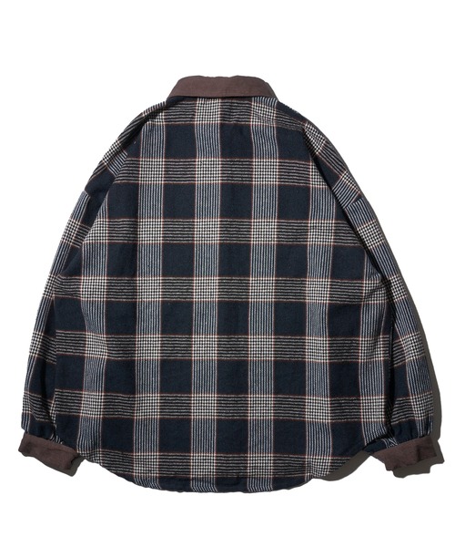 ADPOSION(アドポーション)の「バルーンスリーブ オーバーシャツ チェックシャツ コーデュロイシャツ(シャツ/ブラウス・メンズ・ブラウン/オフホワイト/グレー/ブルー/ベージュ/ブラック・MEDIUM/LARGE)」の16枚目の写真