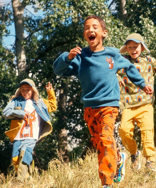 STELLA McCARTNEY(ステラマッカートニー)の「STELLA McCARTNEY (ステラマッカートニー) Kids & Junior ボアキャップ帽子(キャップ・キッズ・グリーン・Ⅱ)」の4枚目の写真