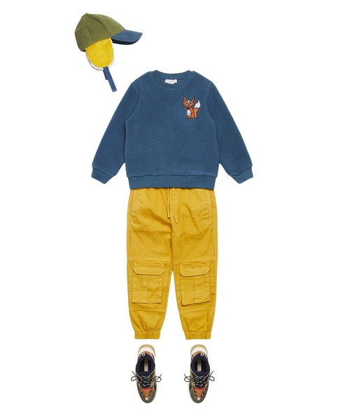 STELLA McCARTNEY(ステラマッカートニー)の「STELLA McCARTNEY (ステラマッカートニー) Kids & Junior ボアキャップ帽子(キャップ・キッズ・グリーン・Ⅱ)」の8枚目の写真