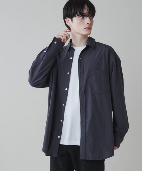 LUCY（ルーシー）の「LUCY/イージーケアブロードビッグシャツ（シャツ/ブラウス・メンズ・ブルー系その他4/ブルー/サックスブルー/ダークグレー/ブラック系その他4/ホワイト・MEDIUM/LARGE）」の4枚目の写真