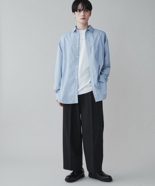 LUCY（ルーシー）の「LUCY/イージーケアブロードビッグシャツ（シャツ/ブラウス・メンズ・ブルー系その他4/ブルー/サックスブルー/ダークグレー/ブラック系その他4/ホワイト・MEDIUM/LARGE）」の10枚目の写真