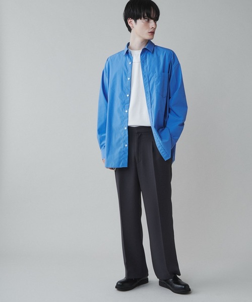 LUCY（ルーシー）の「LUCY/イージーケアブロードビッグシャツ（シャツ/ブラウス・メンズ・ブルー系その他4/ブルー/サックスブルー/ダークグレー/ブラック系その他4/ホワイト・MEDIUM/LARGE）」の11枚目の写真