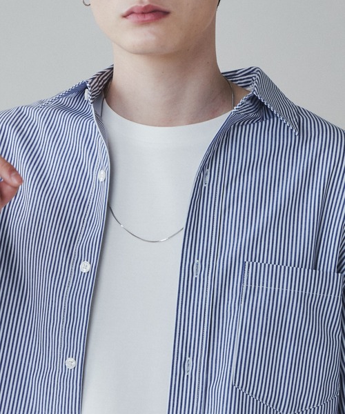 LUCY（ルーシー）の「LUCY/イージーケアブロードビッグシャツ（シャツ/ブラウス・メンズ・ブルー系その他4/ブルー/サックスブルー/ダークグレー/ブラック系その他4/ホワイト・MEDIUM/LARGE）」の13枚目の写真