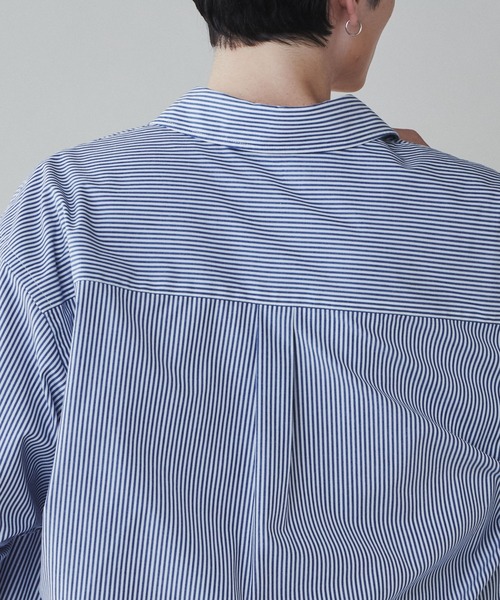 LUCY（ルーシー）の「LUCY/イージーケアブロードビッグシャツ（シャツ/ブラウス・メンズ・ブルー系その他4/ブルー/サックスブルー/ダークグレー/ブラック系その他4/ホワイト・MEDIUM/LARGE）」の17枚目の写真