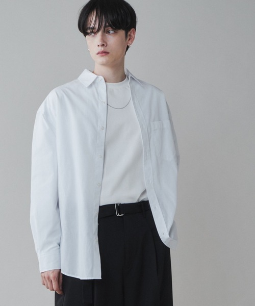 LUCY（ルーシー）の「LUCY/イージーケアブロードビッグシャツ（シャツ/ブラウス・メンズ・ブルー系その他4/ブルー/サックスブルー/ダークグレー/ブラック系その他4/ホワイト・MEDIUM/LARGE）」の18枚目の写真