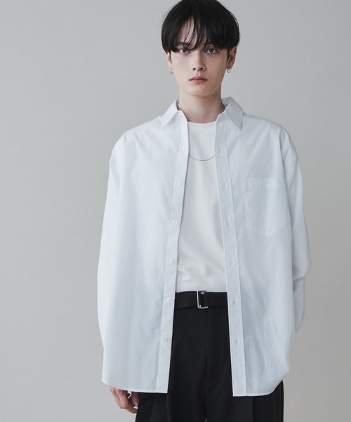 LUCY（ルーシー）の「LUCY/イージーケアブロードビッグシャツ（シャツ/ブラウス・メンズ・ブルー系その他4/ブルー/サックスブルー/ダークグレー/ブラック系その他4/ホワイト・MEDIUM/LARGE）」の19枚目の写真