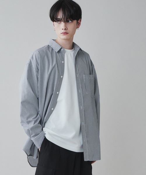 LUCY（ルーシー）の「LUCY/イージーケアブロードビッグシャツ（シャツ/ブラウス・メンズ・ブルー系その他4/ブルー/サックスブルー/ダークグレー/ブラック系その他4/ホワイト・MEDIUM/LARGE）」の20枚目の写真