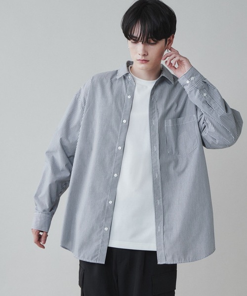 LUCY（ルーシー）の「LUCY/イージーケアブロードビッグシャツ（シャツ/ブラウス・メンズ・ブルー系その他4/ブルー/サックスブルー/ダークグレー/ブラック系その他4/ホワイト・MEDIUM/LARGE）」の21枚目の写真