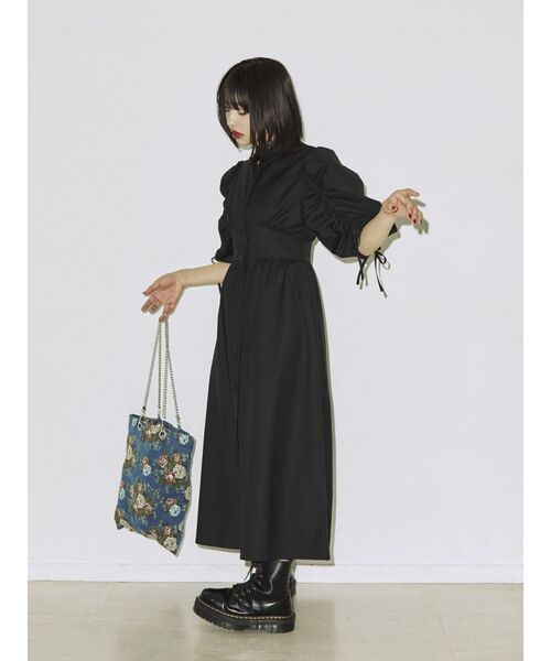 jouetie（ジュエティ）の「ギャザースリーブシャツワンピース（シャツ