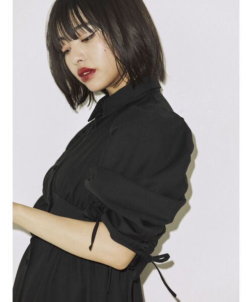 jouetie(ジュエティ)の「ギャザースリーブシャツワンピース(シャツワンピース・レディース・ブルー/グレー/ブラック・MEDIUM)」の18枚目の写真