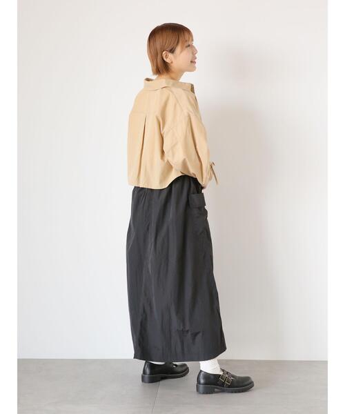 ehka sopo（エヘカソポ）の「ナイロンカーゴスカート（スカート・レディース・キャメル/ベージュ/ブラック・F）」の19枚目の写真