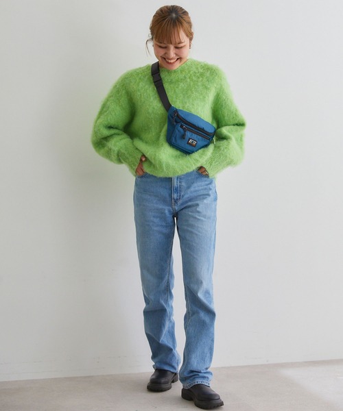 ELLEgirl（エルガール）の「カラーナイロンウエストポーチ【ELLEgirl/エル ガール】（ボディバッグ/ウエストポーチ・レディース・ネイビー/ブラック/ピンク・FREE）」の15枚目の写真