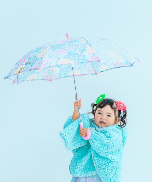 fafa（フェフェ）の「SPLISH SPLASH | 窓付き傘(45cm)（長傘・キッズ・パープル系その他/ラベンダー・FREE）」の2枚目の写真