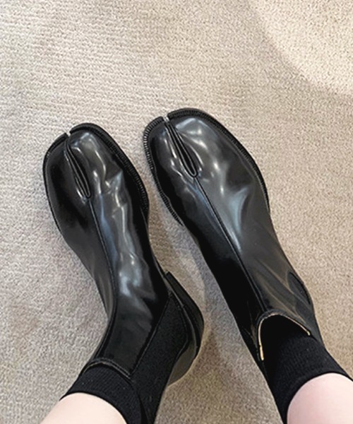 Futier land（フューティアランド）の「足袋ショートブーツ（ブーツ・レディース・ブラック系その他/ブラック・38/36/39/37/40）」の3枚目の写真