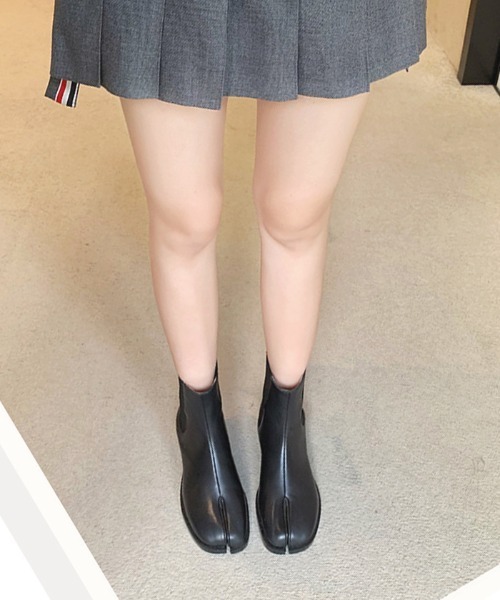 Futier land（フューティアランド）の「足袋ショートブーツ（ブーツ・レディース・ブラック系その他/ブラック・38/36/39/37/40）」の18枚目の写真