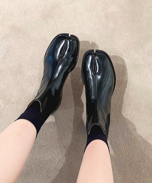 Futier land（フューティアランド）の「足袋ショートブーツ（ブーツ・レディース・ブラック系その他/ブラック・38/36/39/37/40）」の19枚目の写真