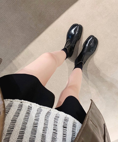 Futier land（フューティアランド）の「足袋ショートブーツ（ブーツ・レディース・ブラック系その他/ブラック・38/36/39/37/40）」の20枚目の写真