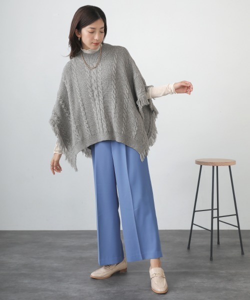 【専用】アドルフォドミンゲス　CERROJILLO ニットケープ　ポンチョ 専用】アドルフォドミンゲス CERROJILLO ニットケープ ポンチョ
