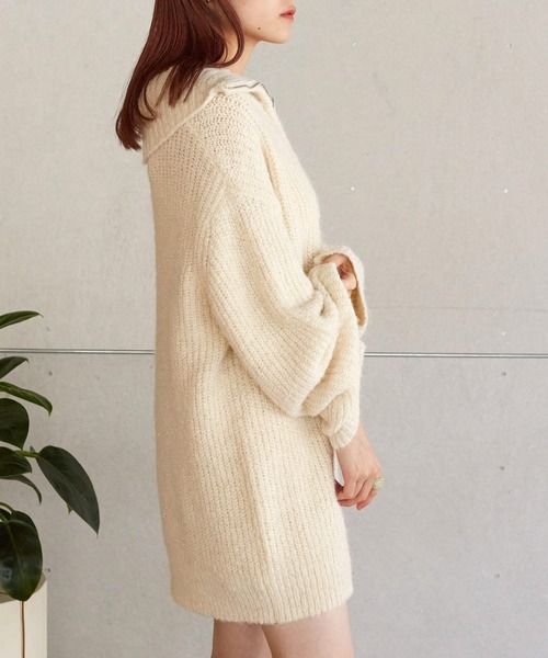 w closet（ダブルクローゼット）の「ラメ混ハーフZIPプルオーバー