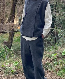 【ohta 】charcoar gray pants
