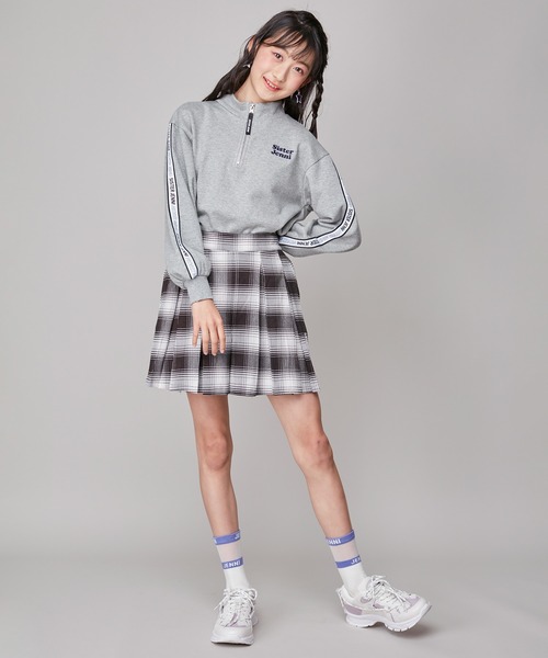 SISTER JENNI（SISTER JENNI）の「【ウエスト調整可能】チェックプリーツキュロット（その他パンツ・キッズ・イエロー/グリーン/ブラック・130cm/140cm/160cm/150cm）」の19枚目の写真