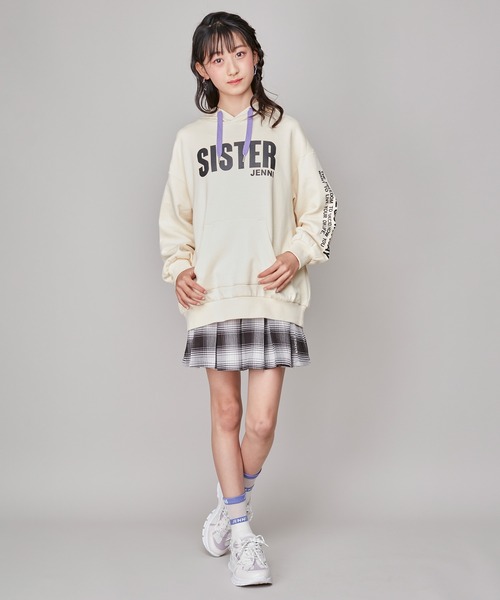 SISTER JENNI（SISTER JENNI）の「【ウエスト調整可能】チェックプリーツキュロット（その他パンツ・キッズ・イエロー/グリーン/ブラック・130cm/140cm/160cm/150cm）」の22枚目の写真
