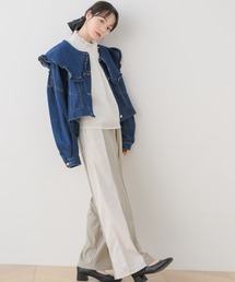 paravion | 【ZOZOTOWN限定】異素材切替ライントラックパンツ(スラックス)