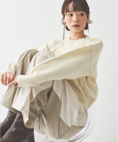 paravion（パラビオン）の「【ZOZOTOWN限定】異素材切替ライントラックパンツ（スラックス・レディース・グレイッシュベージュ/ブラウン/チャコールグレー・FREE）」の17枚目の写真