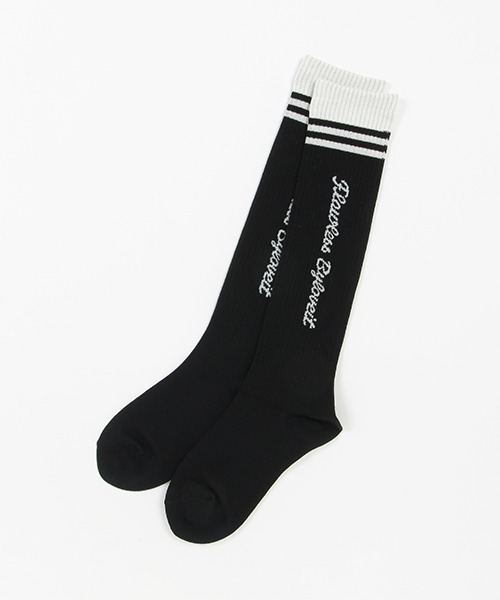 by LOVEiT（バイラビット）の「ライン縦ロゴハイソックス（ソックス/靴下・キッズ・ピンク/ラベンダー/オフホワイト/ブラック・S/M/L/LL）」の3枚目の写真