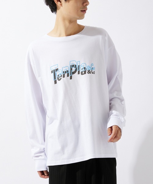 JOURNAL STANDARD relume(ジャーナルスタンダード レリューム)の「【ZOZO限定】TENPLA&Co L/S 1(Tシャツ/カットソー・メンズ・ホワイト×グリーン/ブラック×ホワイト/ホワイト×ブルー/ホワイト系その他/ブラック×ブルー/ブラック×グリーン/ホワイト×ピンク/ブラック×ピンク・S/M/L/XL/XS/XXL)」の3枚目の写真