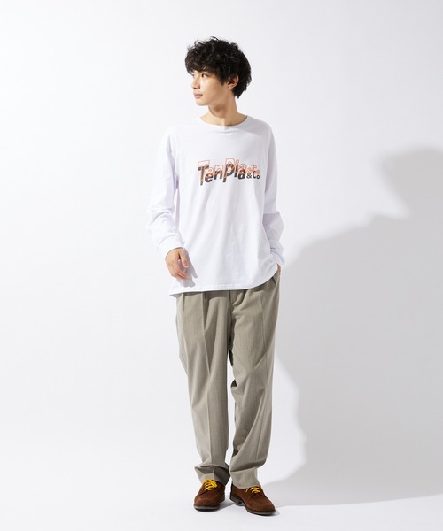 JOURNAL STANDARD relume(ジャーナルスタンダード レリューム)の「【ZOZO限定】TENPLA&Co L/S 1(Tシャツ/カットソー・メンズ・ホワイト×グリーン/ブラック×ホワイト/ホワイト×ブルー/ホワイト系その他/ブラック×ブルー/ブラック×グリーン/ホワイト×ピンク/ブラック×ピンク・S/M/L/XL/XS/XXL)」の12枚目の写真