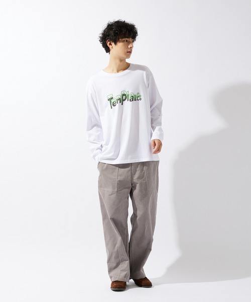 JOURNAL STANDARD relume(ジャーナルスタンダード レリューム)の「【ZOZO限定】TENPLA&Co L/S 1(Tシャツ/カットソー・メンズ・ホワイト×グリーン/ブラック×ホワイト/ホワイト×ブルー/ホワイト系その他/ブラック×ブルー/ブラック×グリーン/ホワイト×ピンク/ブラック×ピンク・S/M/L/XL/XS/XXL)」の9枚目の写真