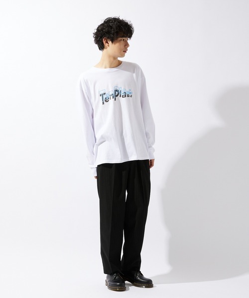 JOURNAL STANDARD relume(ジャーナルスタンダード レリューム)の「【ZOZO限定】TENPLA&Co L/S 1(Tシャツ/カットソー・メンズ・ホワイト×グリーン/ブラック×ホワイト/ホワイト×ブルー/ホワイト系その他/ブラック×ブルー/ブラック×グリーン/ホワイト×ピンク/ブラック×ピンク・S/M/L/XL/XS/XXL)」の10枚目の写真