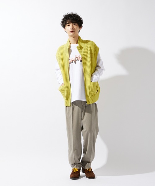 JOURNAL STANDARD relume(ジャーナルスタンダード レリューム)の「【ZOZO限定】TENPLA&Co L/S 1(Tシャツ/カットソー・メンズ・ホワイト×グリーン/ブラック×ホワイト/ホワイト×ブルー/ホワイト系その他/ブラック×ブルー/ブラック×グリーン/ホワイト×ピンク/ブラック×ピンク・S/M/L/XL/XS/XXL)」の13枚目の写真