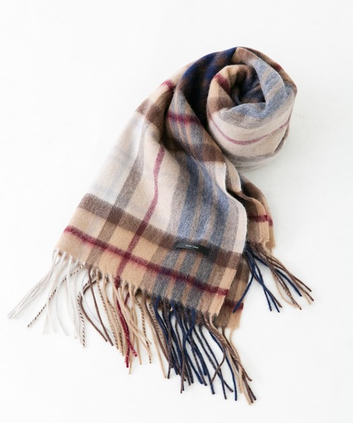 URBAN RESEARCH Sonny Label（アーバンリサーチサニーレーベル）の「ウールカシミヤワイドマフラー（マフラー・メンズ・グリーン/オレンジ/ベージュ系その他/ブラウン系その他/アイボリー/チャコールグレー/ブルー系その他・ONE）」の5枚目の写真